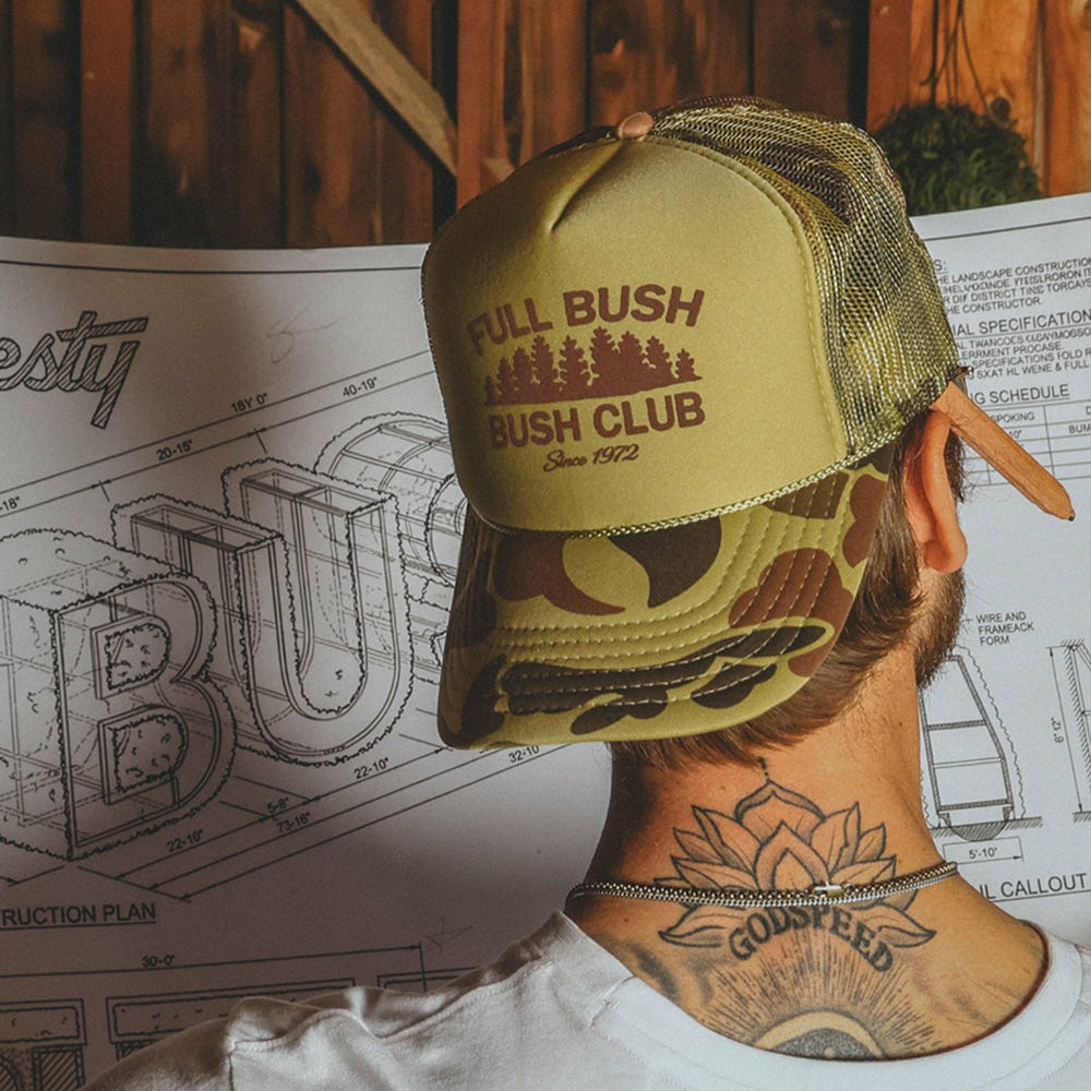Shinesty Trucker Hat - Camo Full Bush Bush Club
