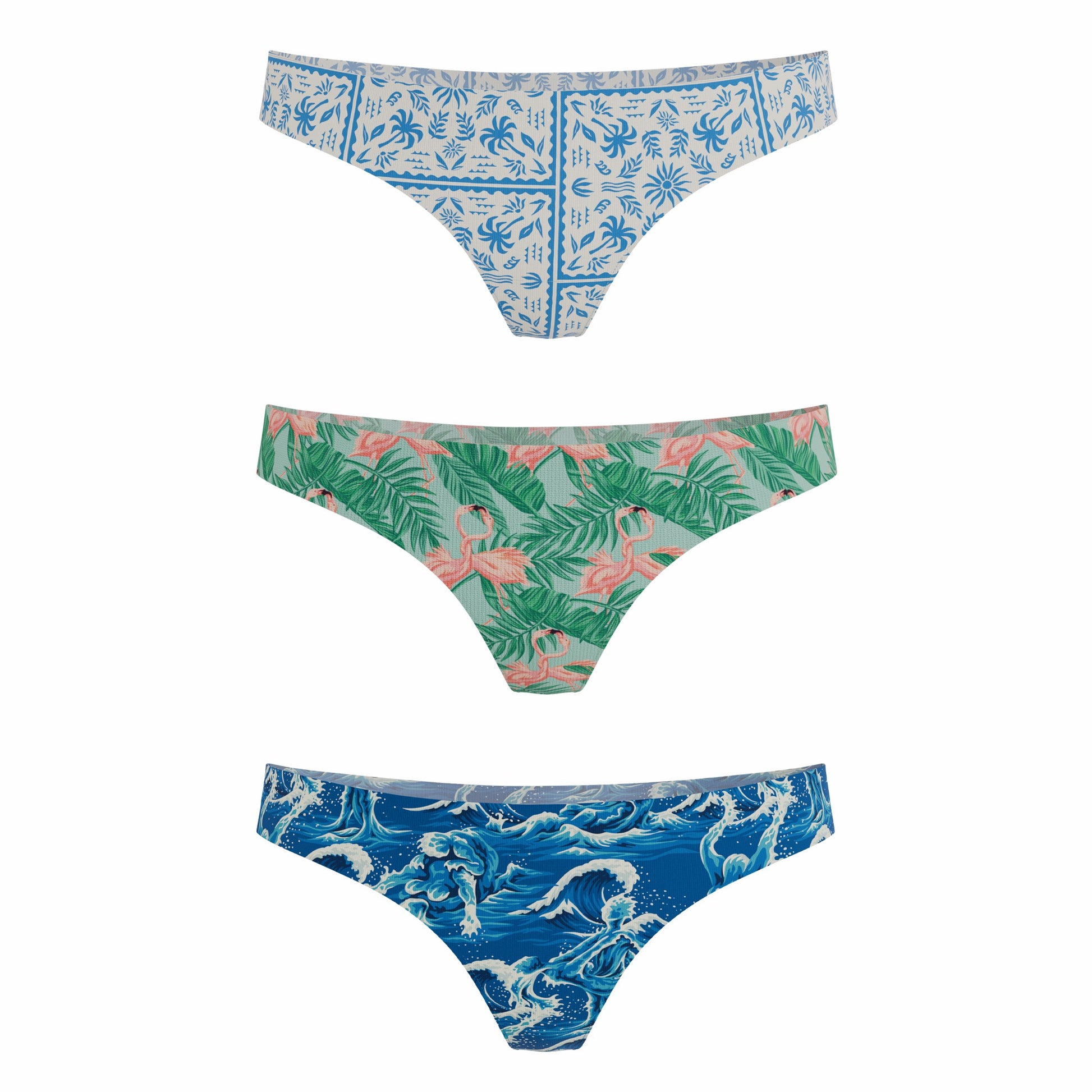 Shinesty Thong Underwear 3 Pack - Summer Vibes