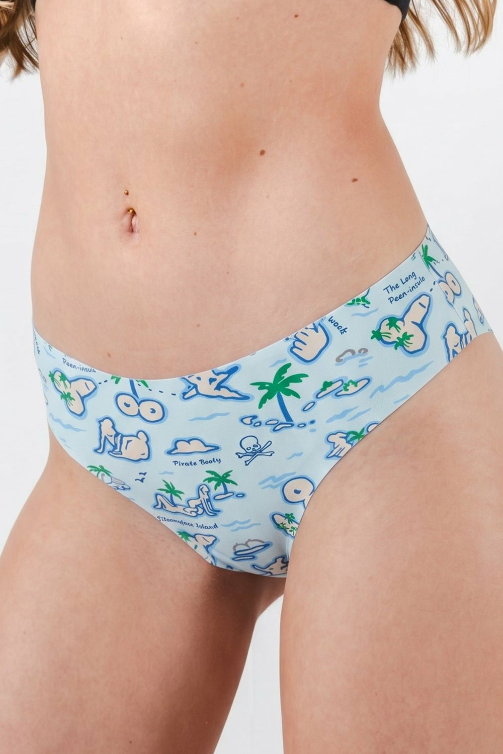 Shinesty Thong Underwear - Naughty Map