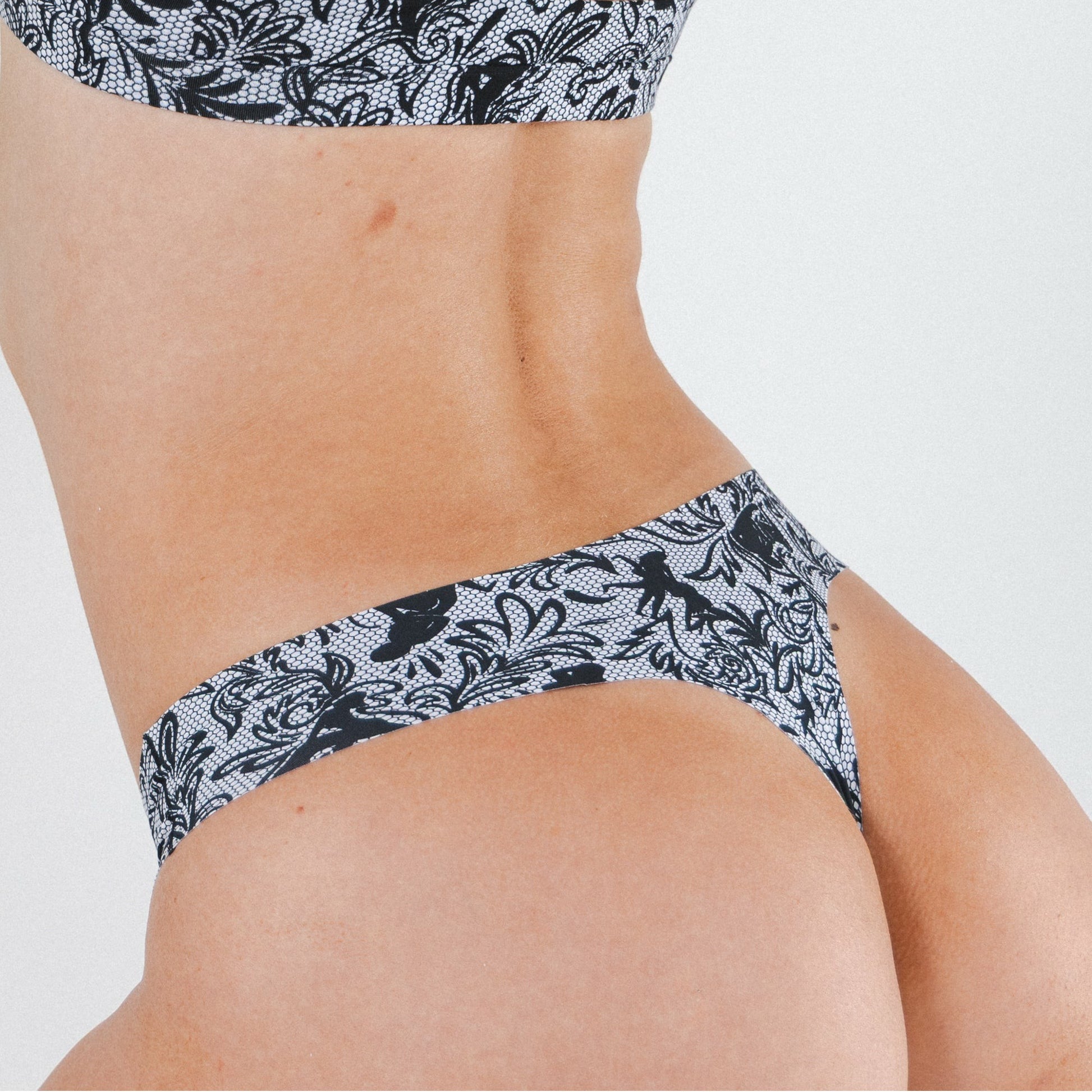 Shinesty Thong Underwear - Provocative Lace Print