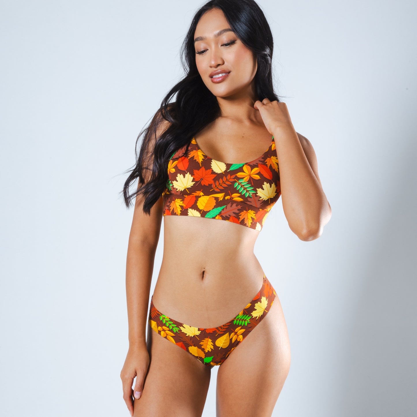 Shinesty Thong Underwear - Fall Leaves
