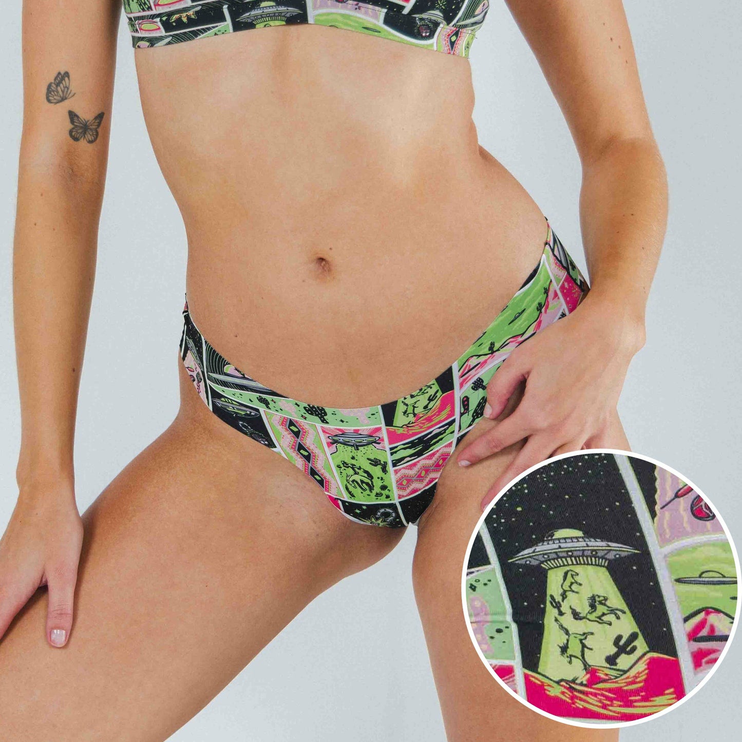 Shinesty Thong Underwear - Retro-Futuristic Alien