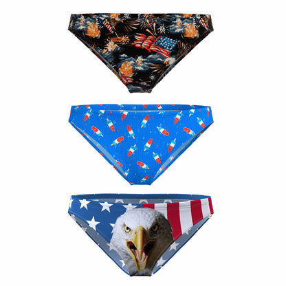 Shinesty Bikini Underwear 3 Pack - The Independance Bundle