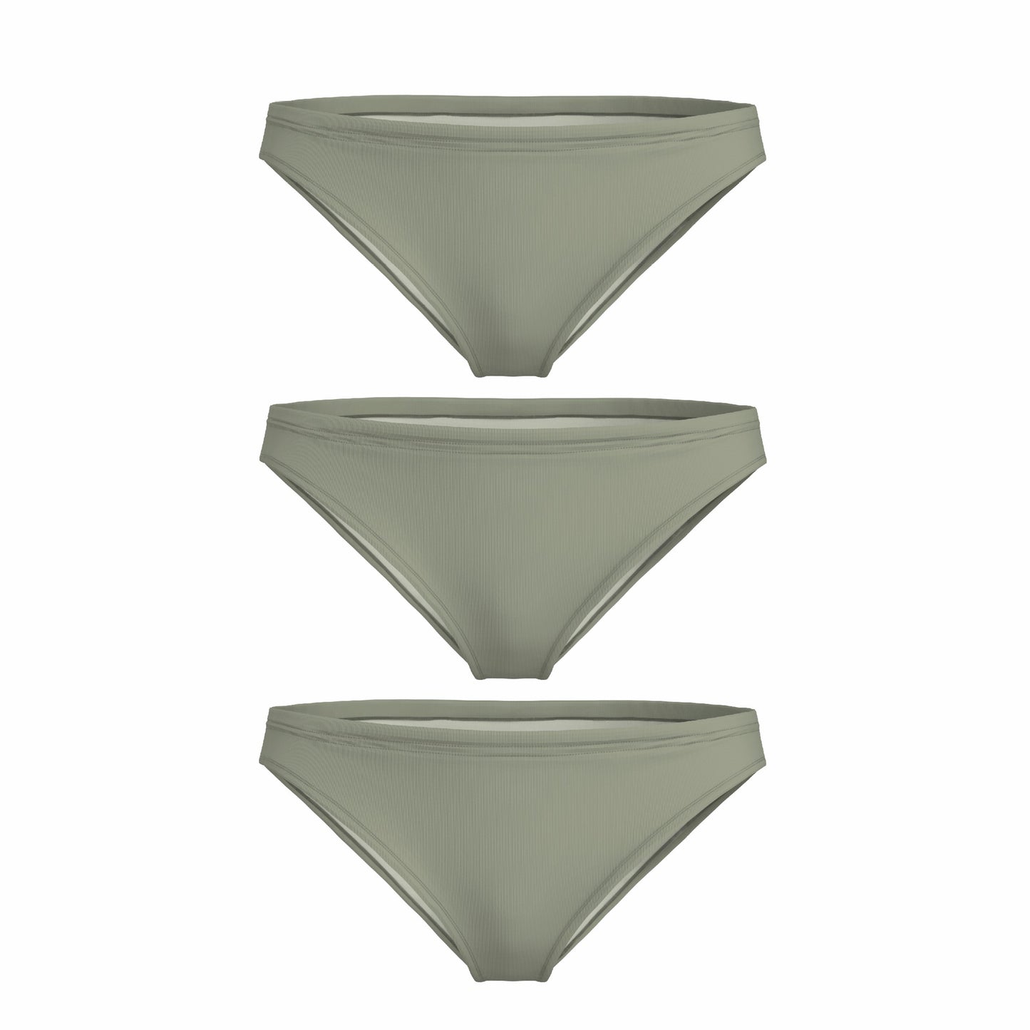 Shinesty Bikini Underwear 3 Pack - Olive