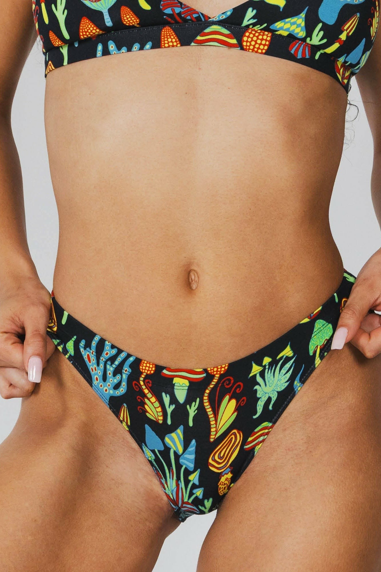 Shinesty Bikini Underwear - Neon Mushrooms