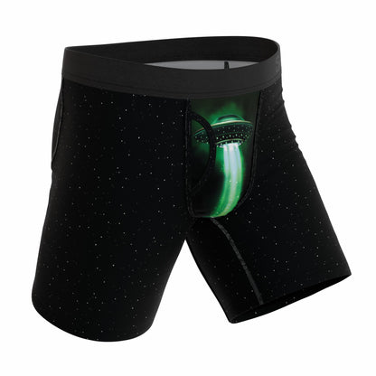 Shinesty Long Leg Ball Hammock® Pouch Boxers With Fly - UFO