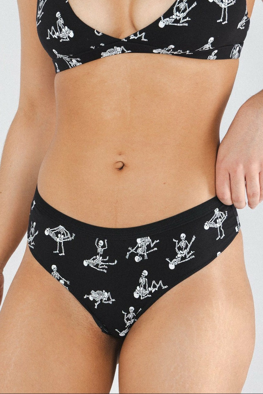 Shinesty Cheeky Panties - Glow In The Dark Skeletons