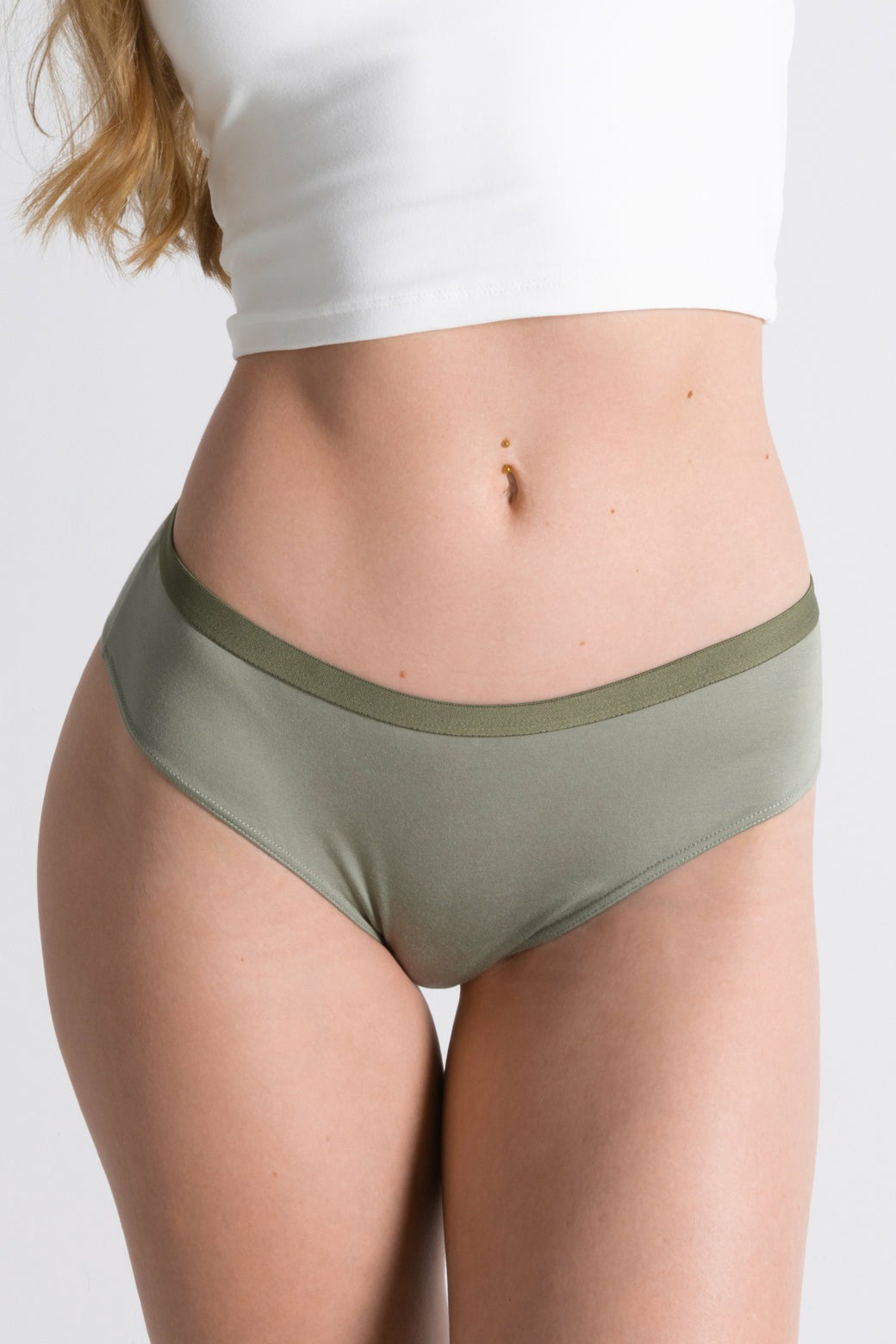 Shinesty Cheeky Panties - Olive Green