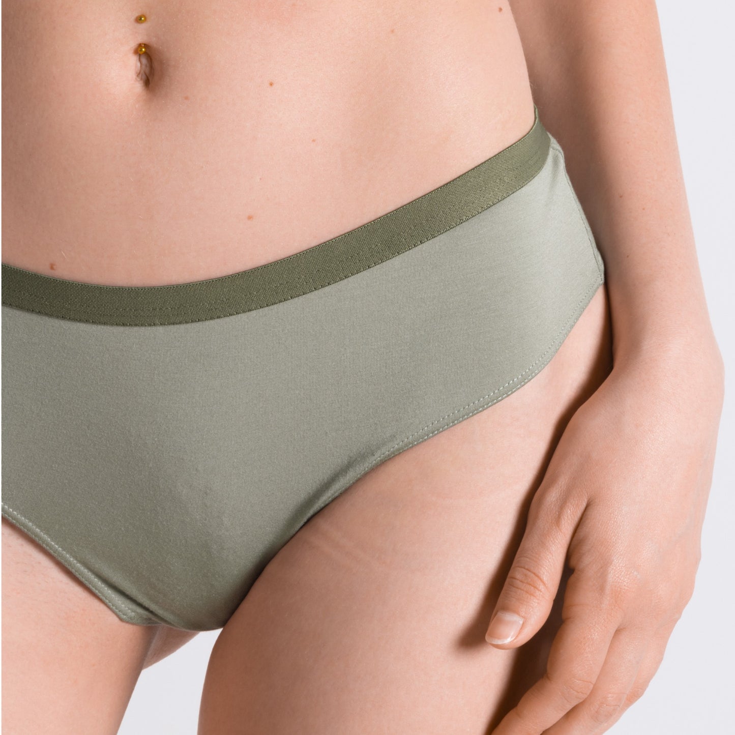 Shinesty Cheeky Panties - Olive Green