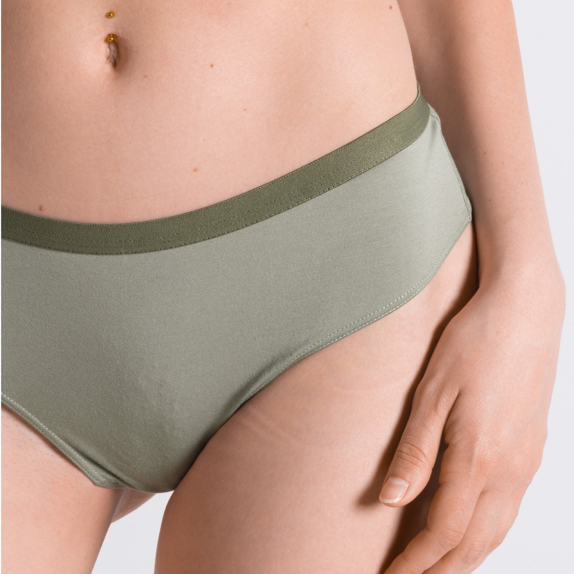 Shinesty Cheeky Panties - Olive Green