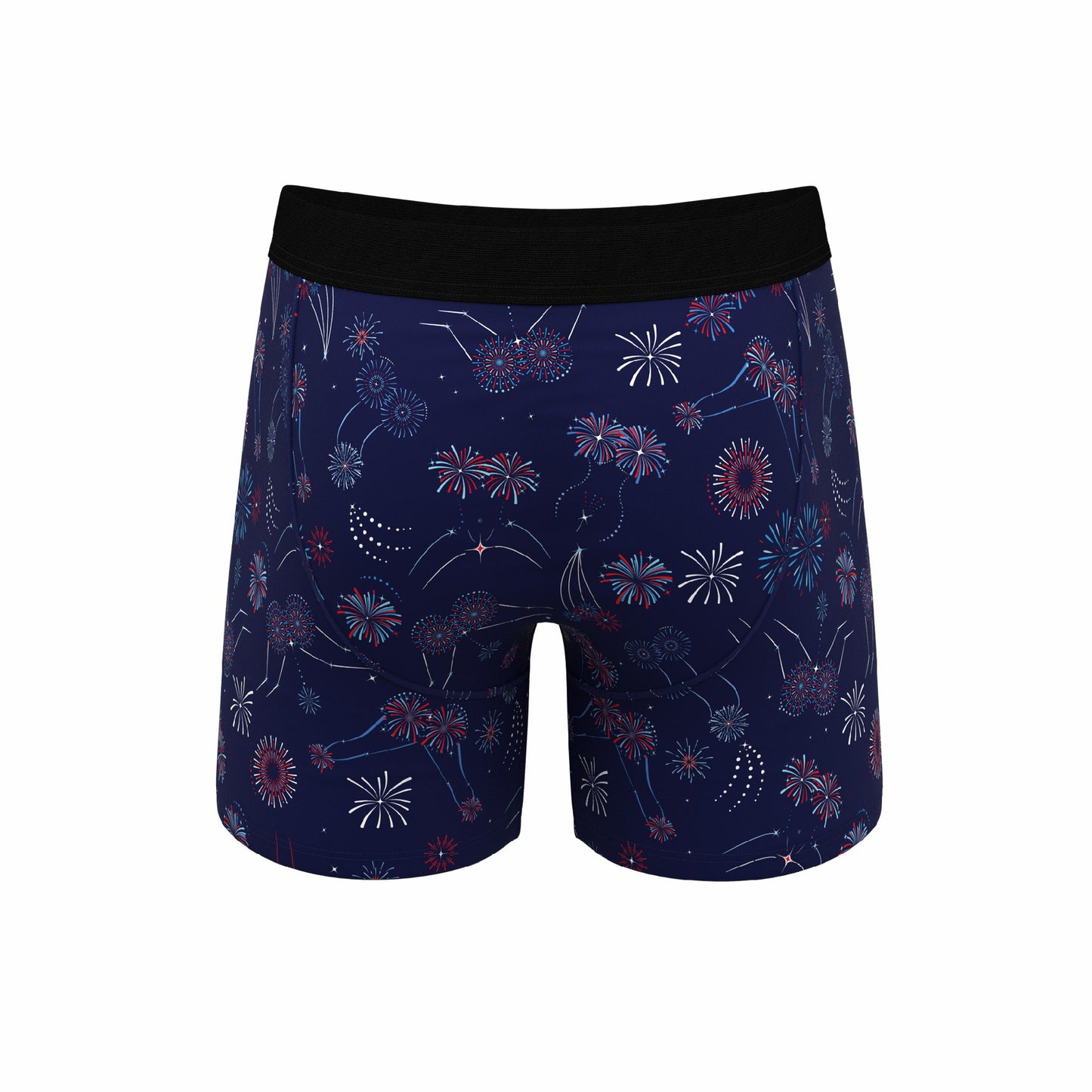 Shinesty Ball Hammock® Pouch Underwear With Fly - Naughty Fireworks