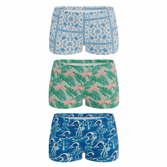 Shinesty Boyshort Underwear 3 Pack - Summer Vibes