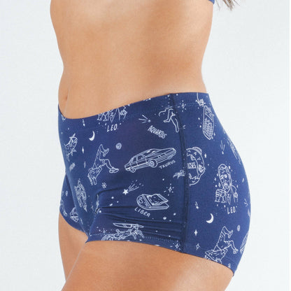 Shinesty Boyshort Underwear - Glow in the Dark Astrological Signs