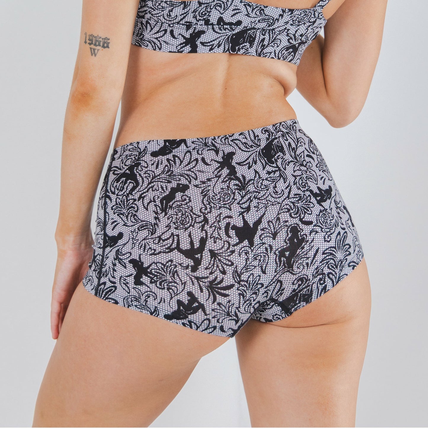 Shinesty Boyshort Underwear - Provocative Lace Print