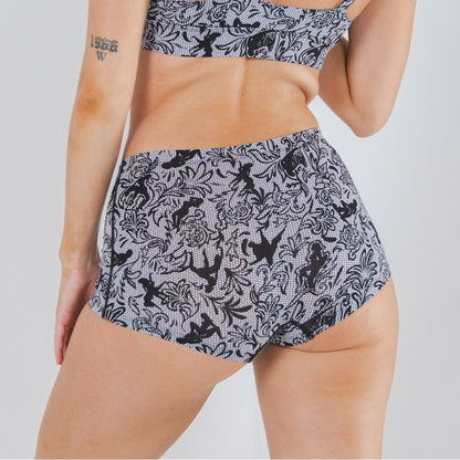 Shinesty Boyshort Underwear - Provocative Lace Print