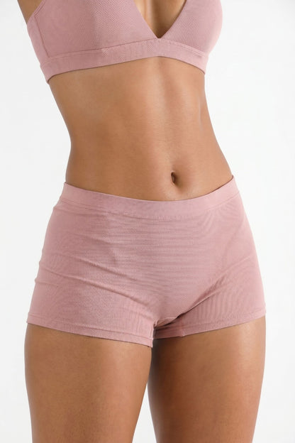 Shinesty Boyshort Underwear - Red Chambray