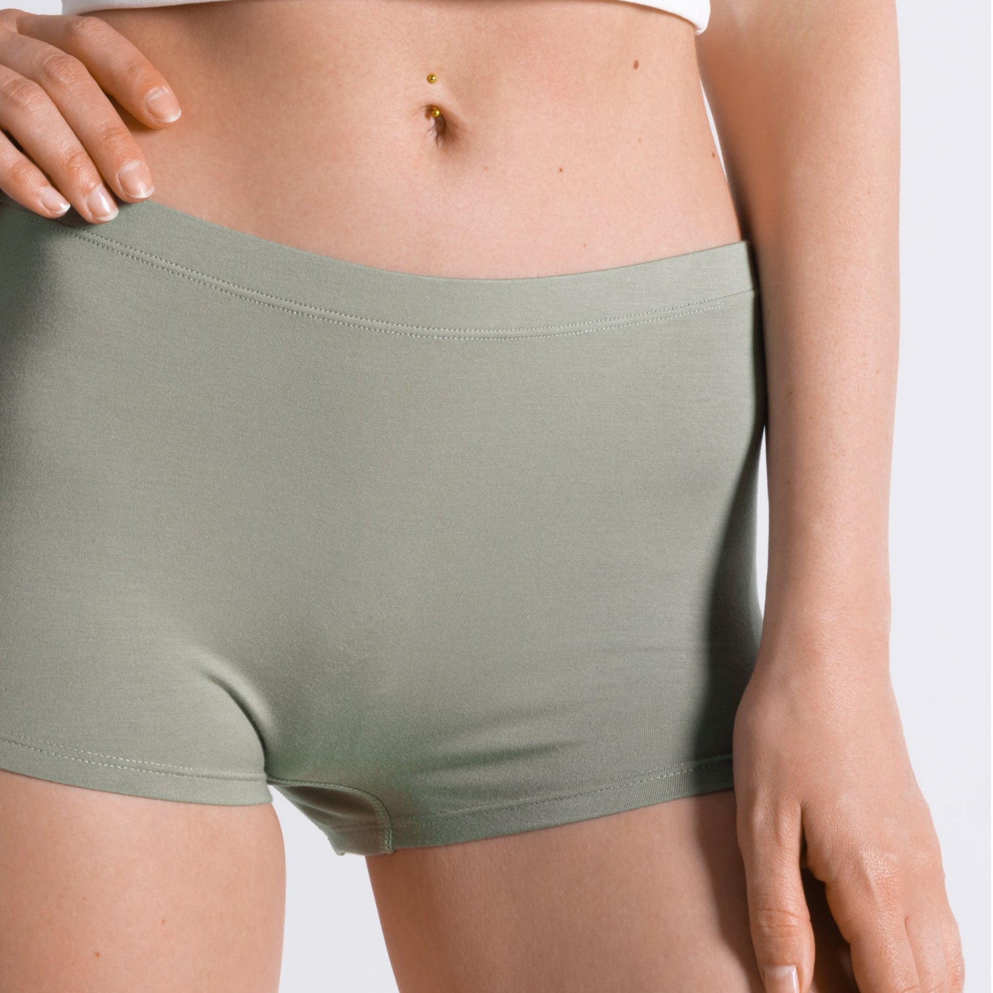 Shinesty Boyshort Underwear - Olive Green