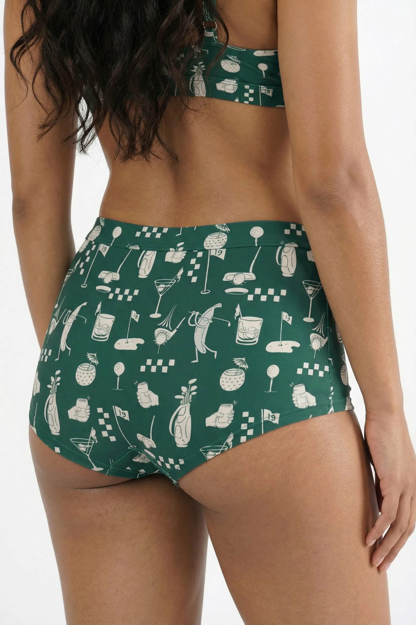 Shinesty Boyshort Underwear - Green Golf