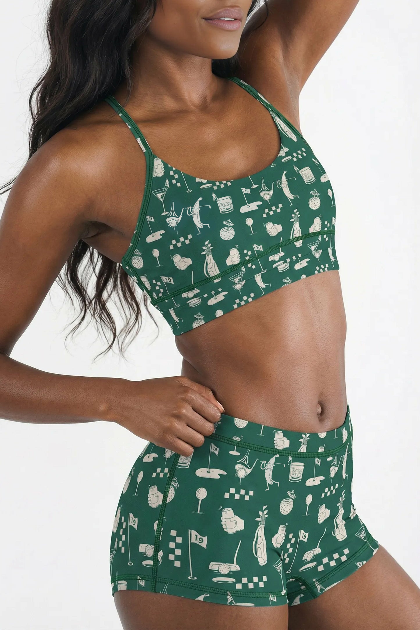Shinesty Boyshort Underwear - Green Golf