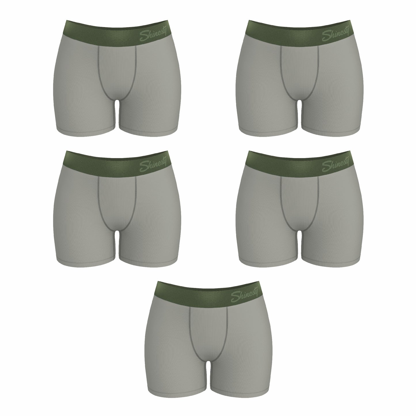 Shinesty WoBoxers Underwear 5 Pack - Olive