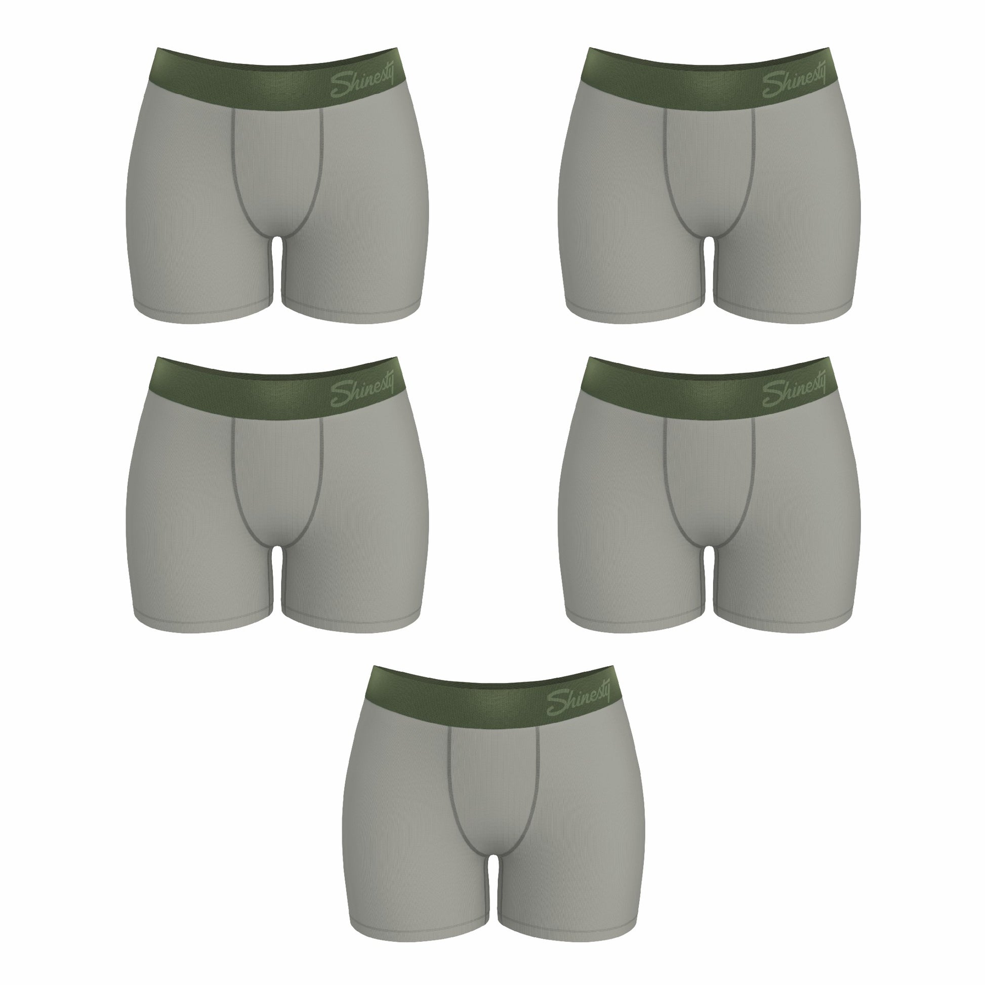 Shinesty WoBoxers Underwear 5 Pack - Olive