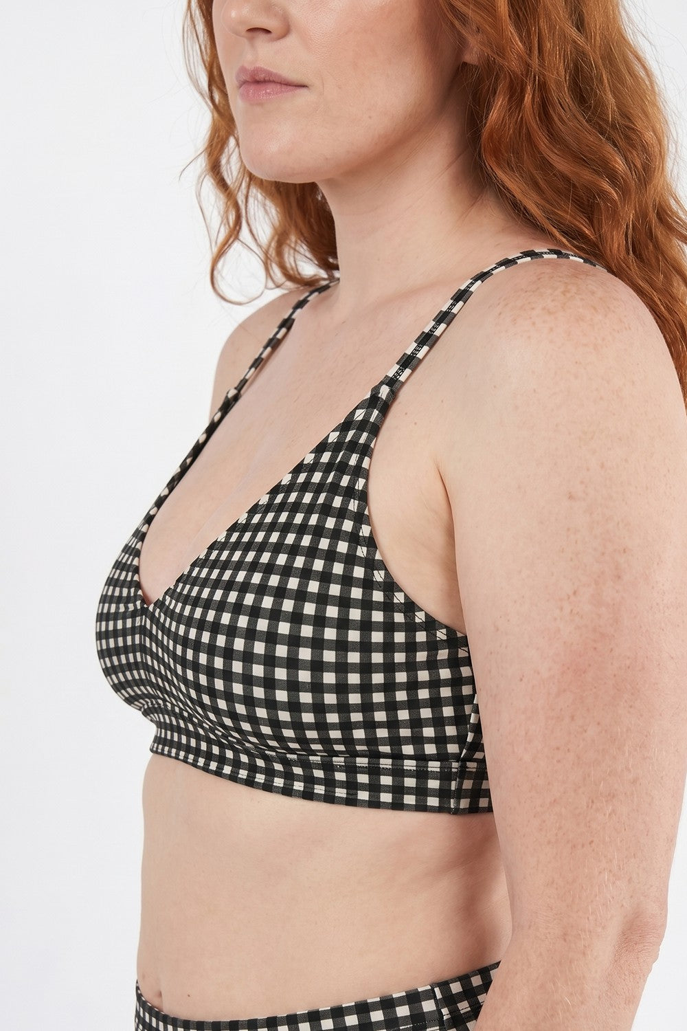 Shinesty Supportive Wireless Plunge Bralette - Window Pane