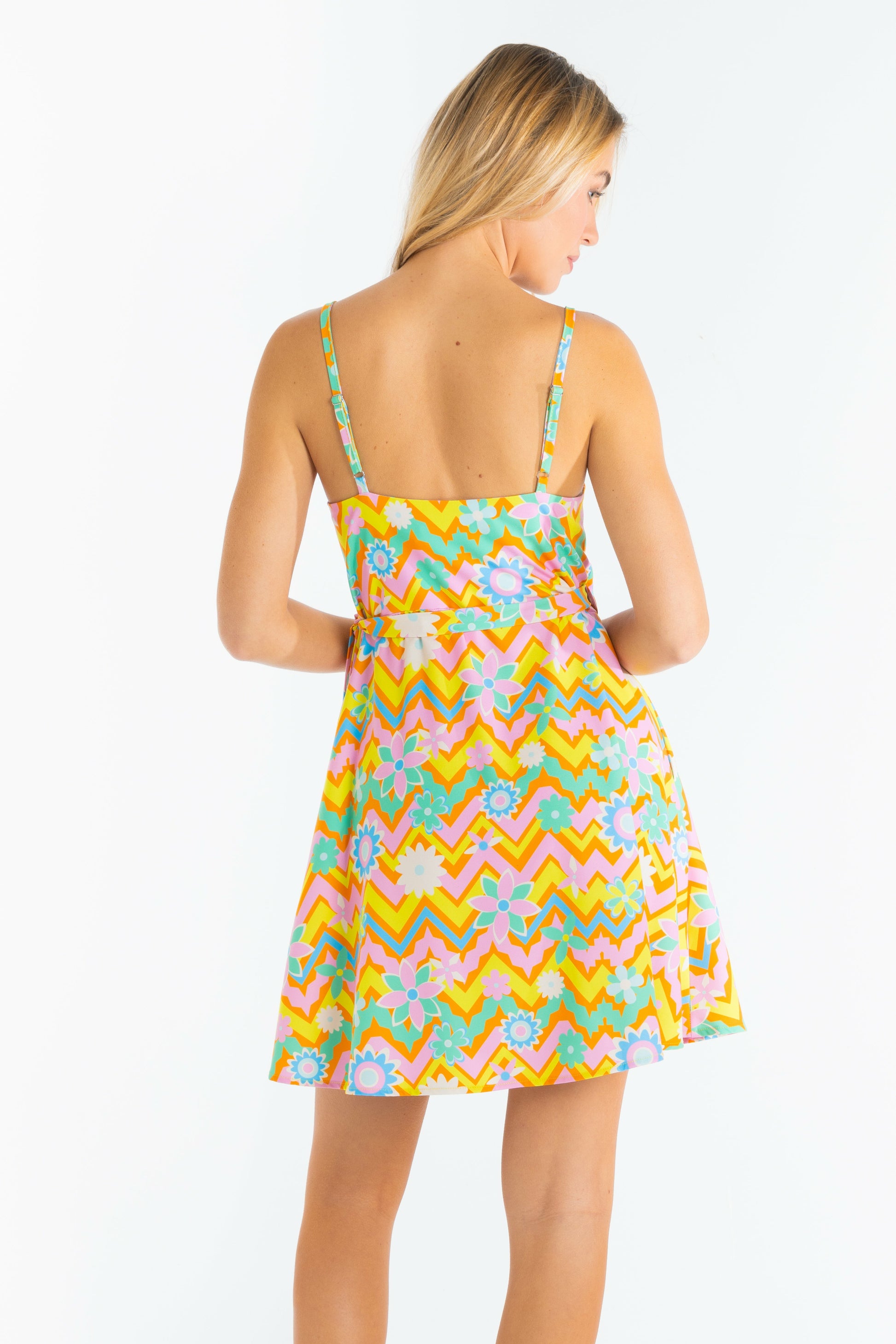 Shinesty Strappy Dress - Trippy Floral