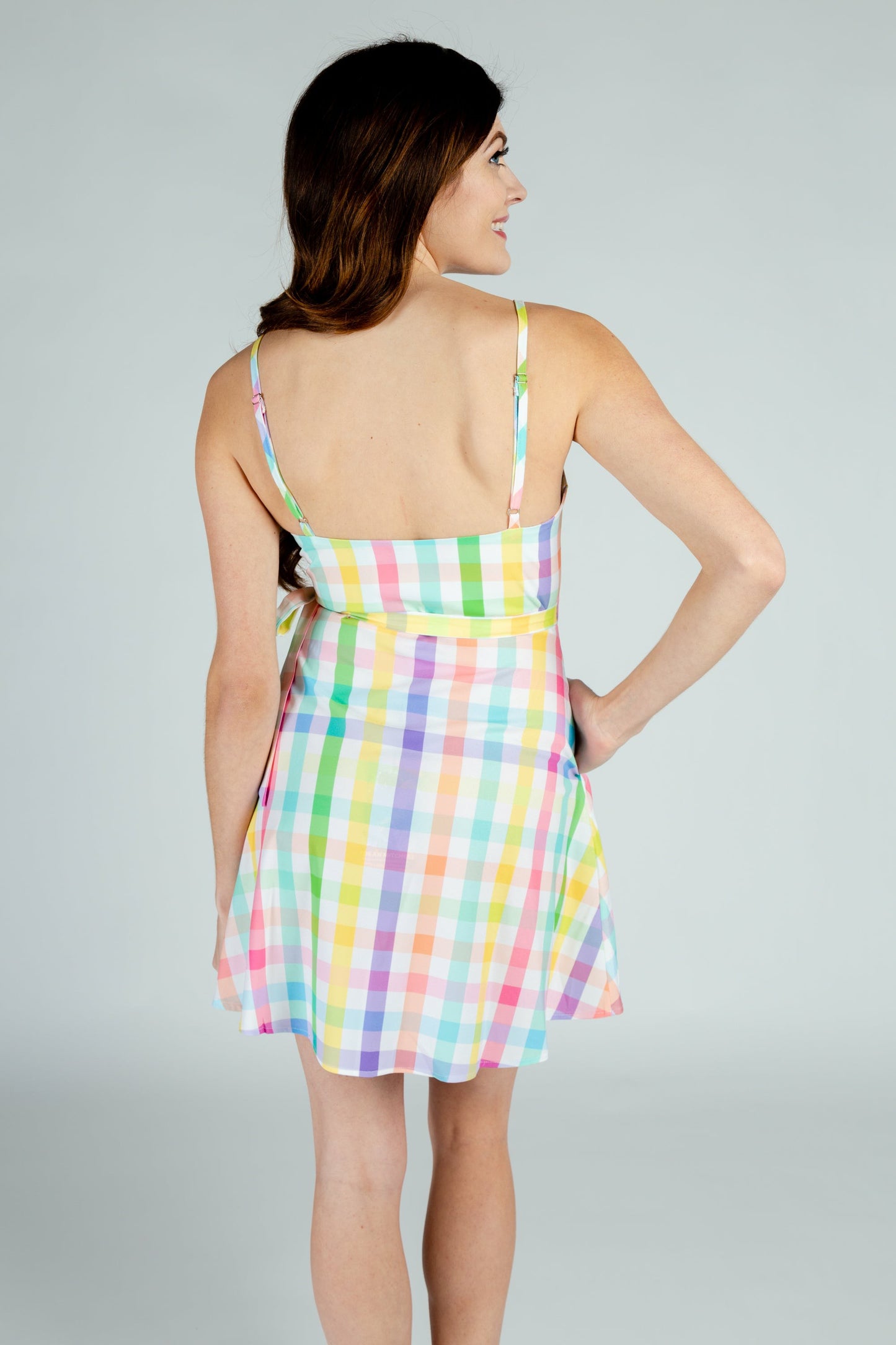 Shinesty Strappy Dress - Plaid Strappy Dress
