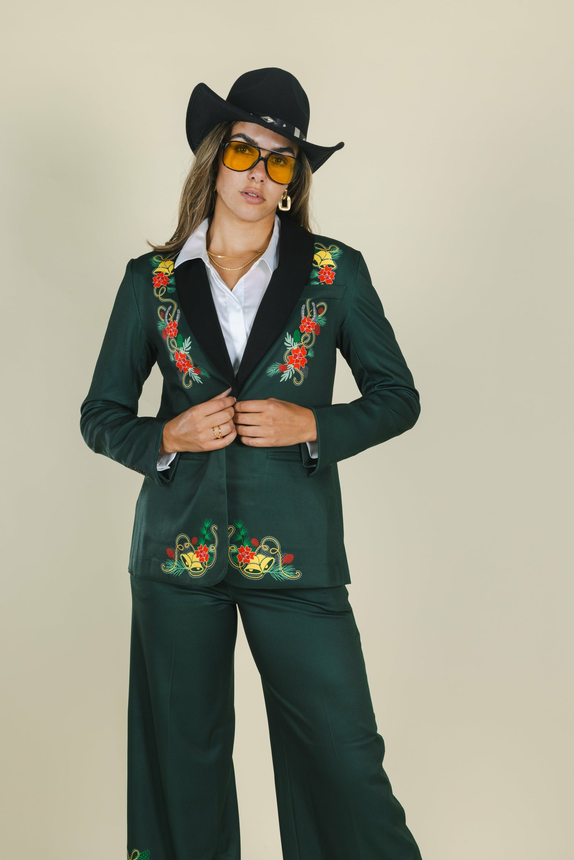 Shinesty Suit - Dark Green Holiday Placement