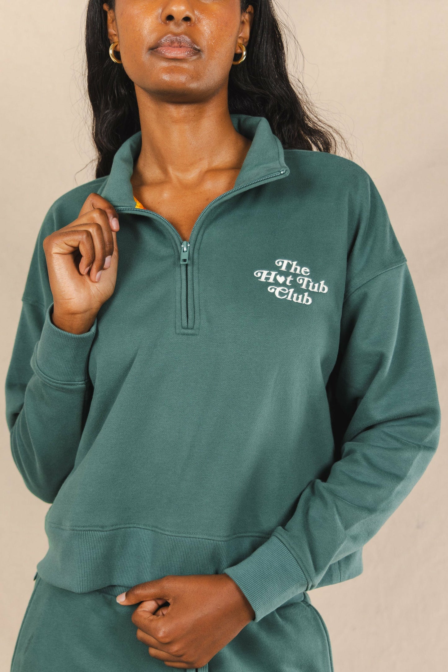 Shinesty WoHalf Zip Hoodie - Green