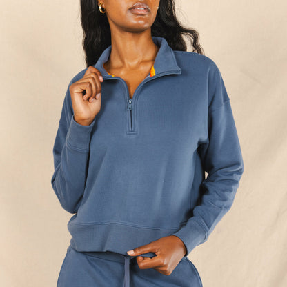 Shinesty WoHalf Zip Hoodie - Storm