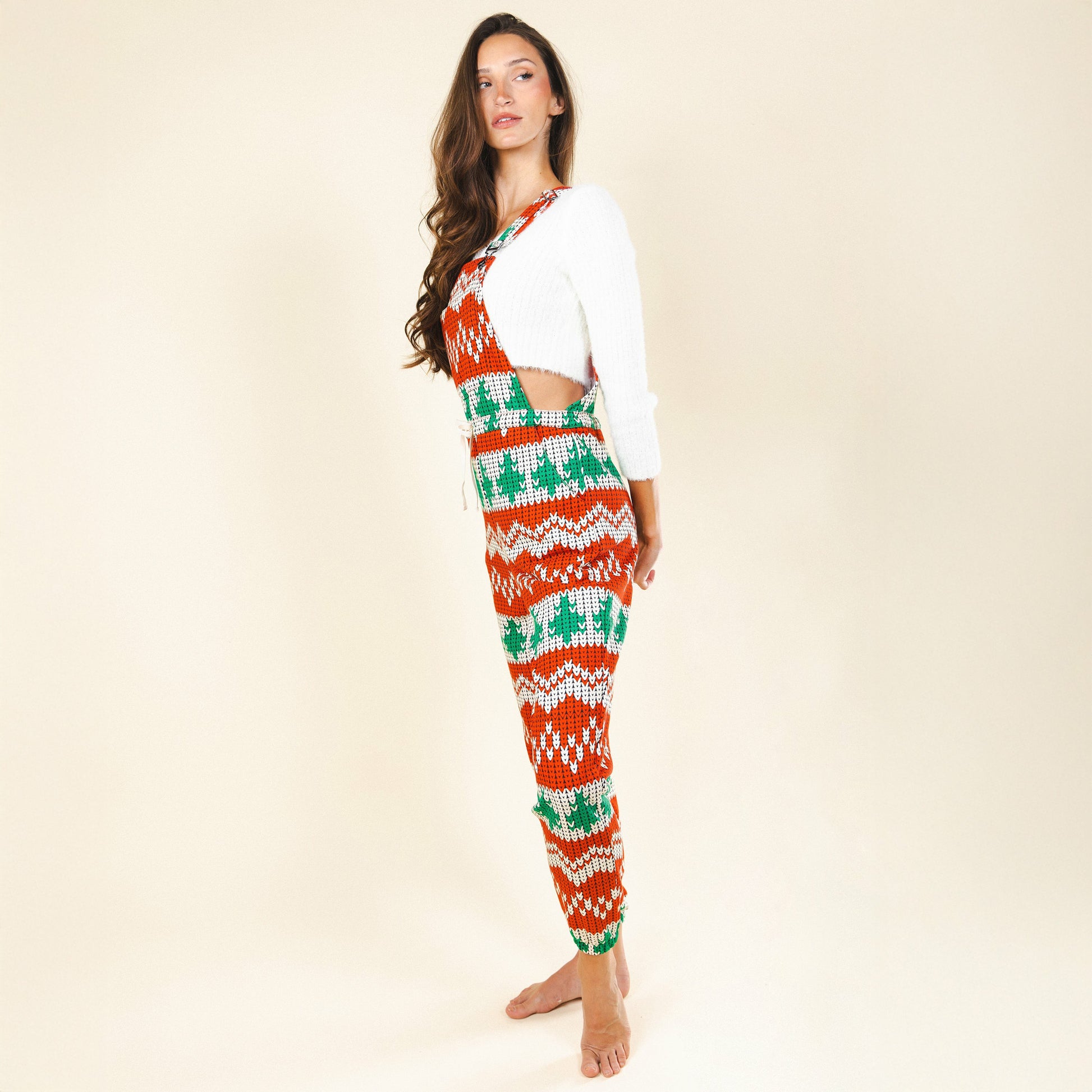 Shinesty WoPajamaralls® - Fair Isle Knit Print
