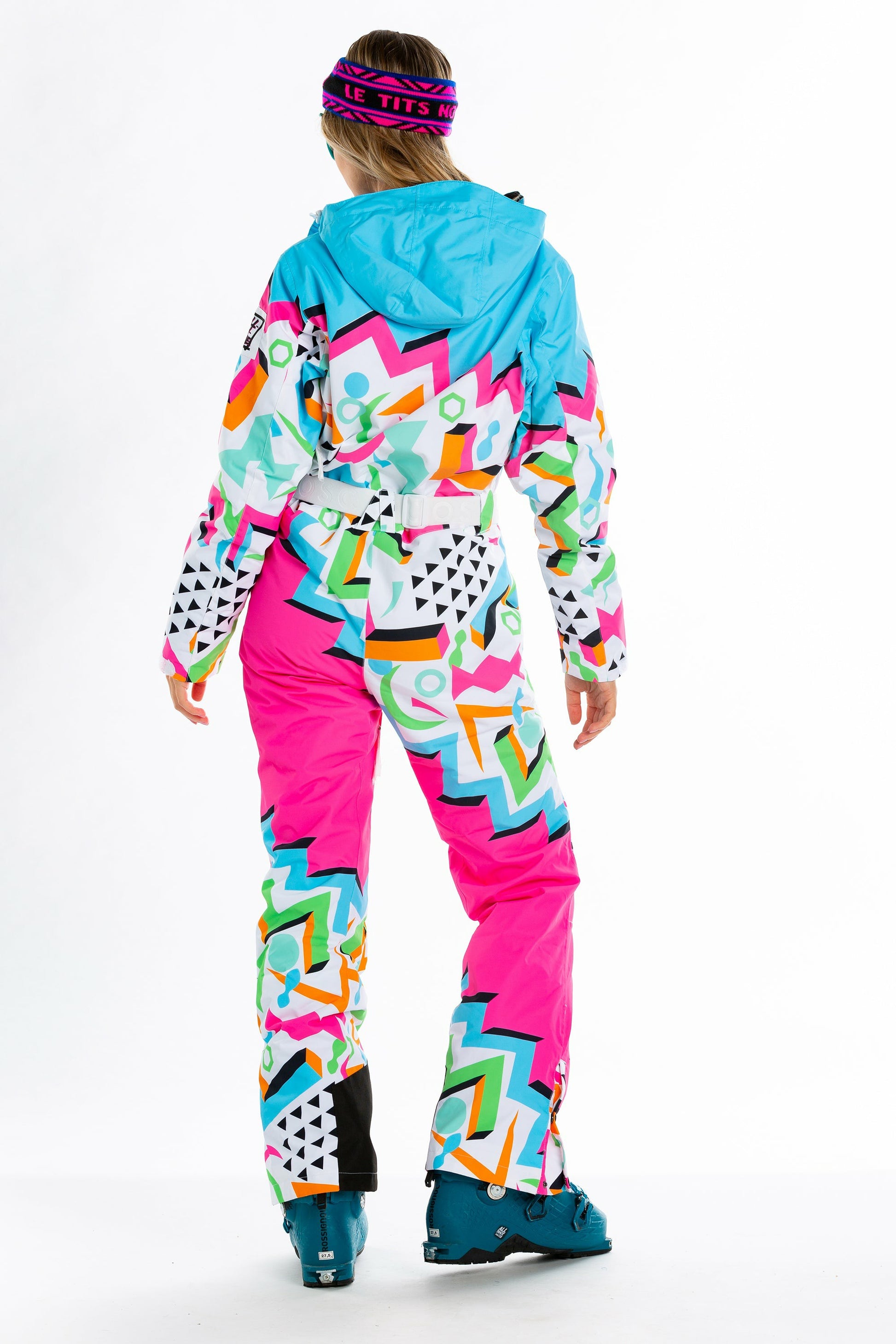 Shinesty Ski Onesie - Womens Retro Neon
