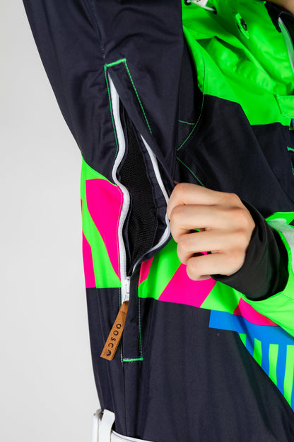 Shinesty Ski Onesie - Retro Black