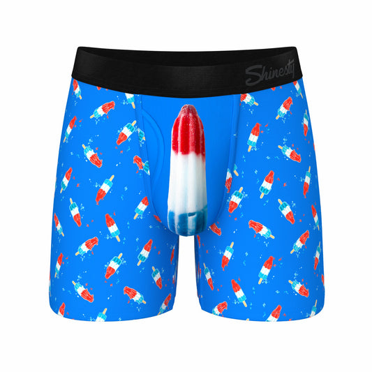 Shinesty Ball Hammock® Pouch Underwear With Fly - USA Popsicle