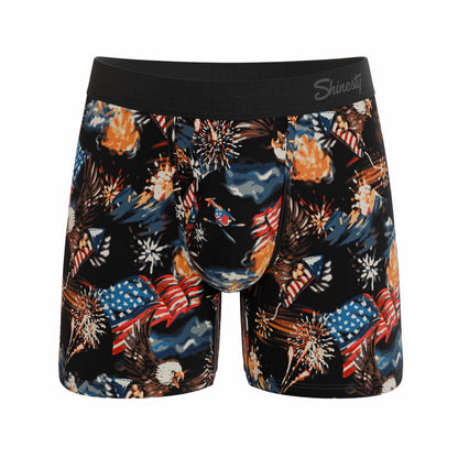 Shinesty Ball Hammock® Pouch Underwear With Fly - Americana Eagles