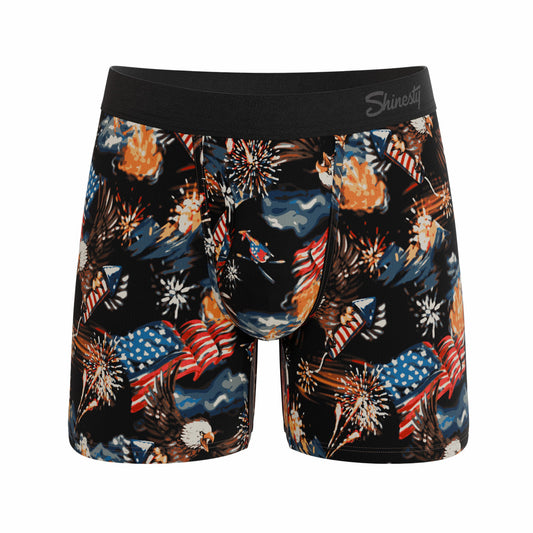 Shinesty Ball Hammock® Pouch Underwear With Fly - Americana Eagles