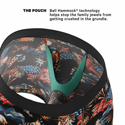Shinesty Ball Hammock® Pouch Underwear With Fly - Americana Eagles
