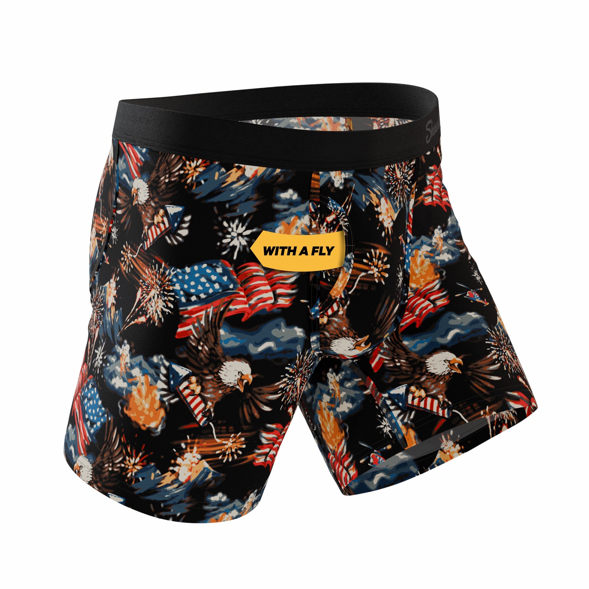 Shinesty Ball Hammock® Pouch Underwear With Fly - Americana Eagles