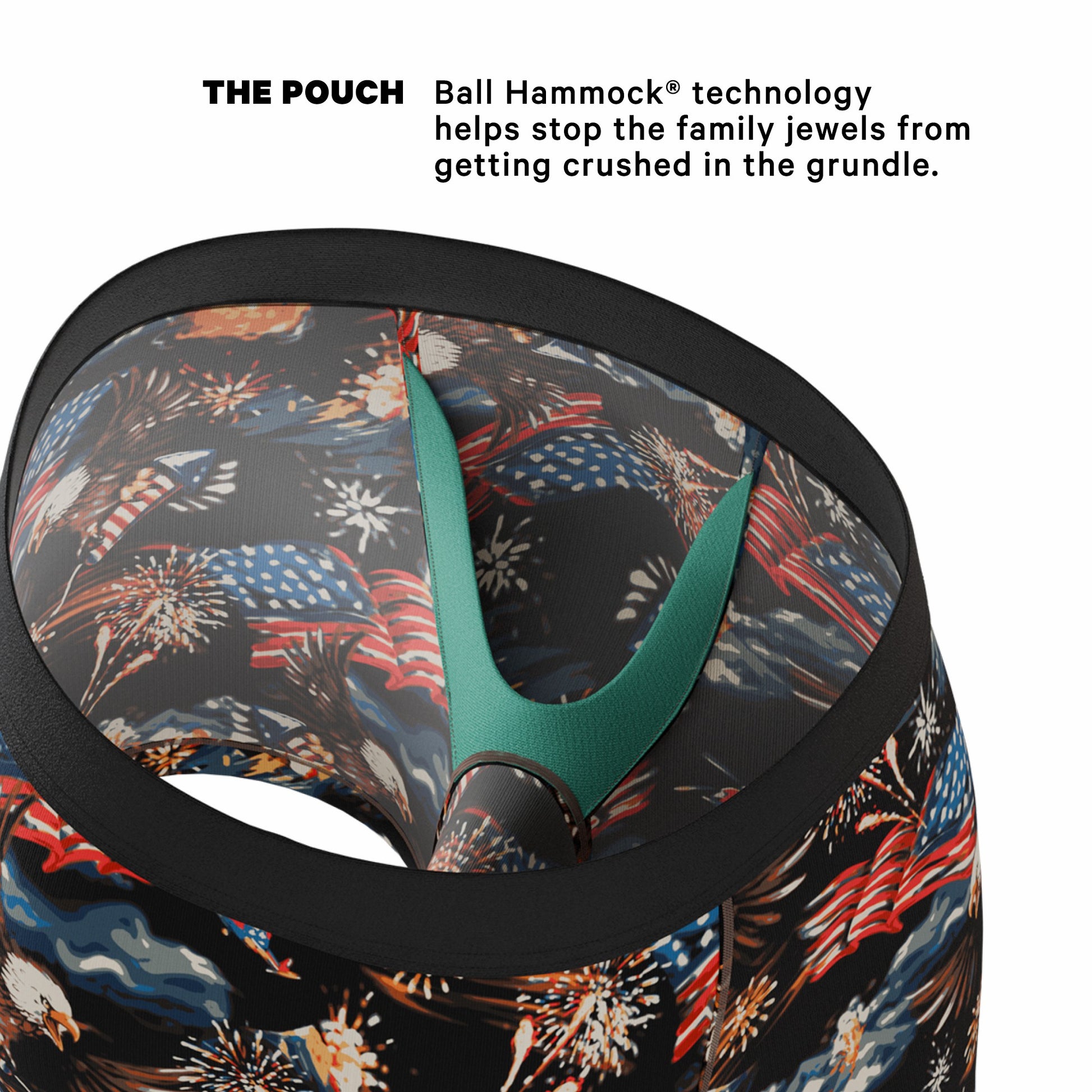 Shinesty Ball Hammock® Pouch Underwear - Americana Eagles
