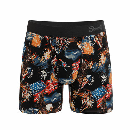 Shinesty Ball Hammock® Magnum Big Pouch Underwear - Americana Eagles
