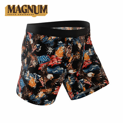Shinesty Ball Hammock® Magnum Big Pouch Underwear - Americana Eagles