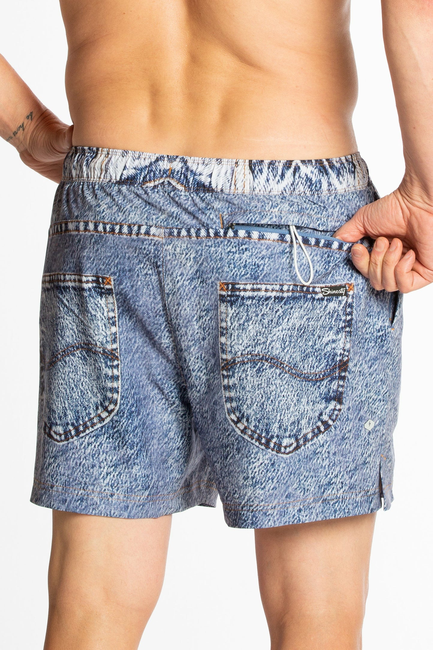 Shinesty Ball Hammock® 5" Swim Trunks - Denim