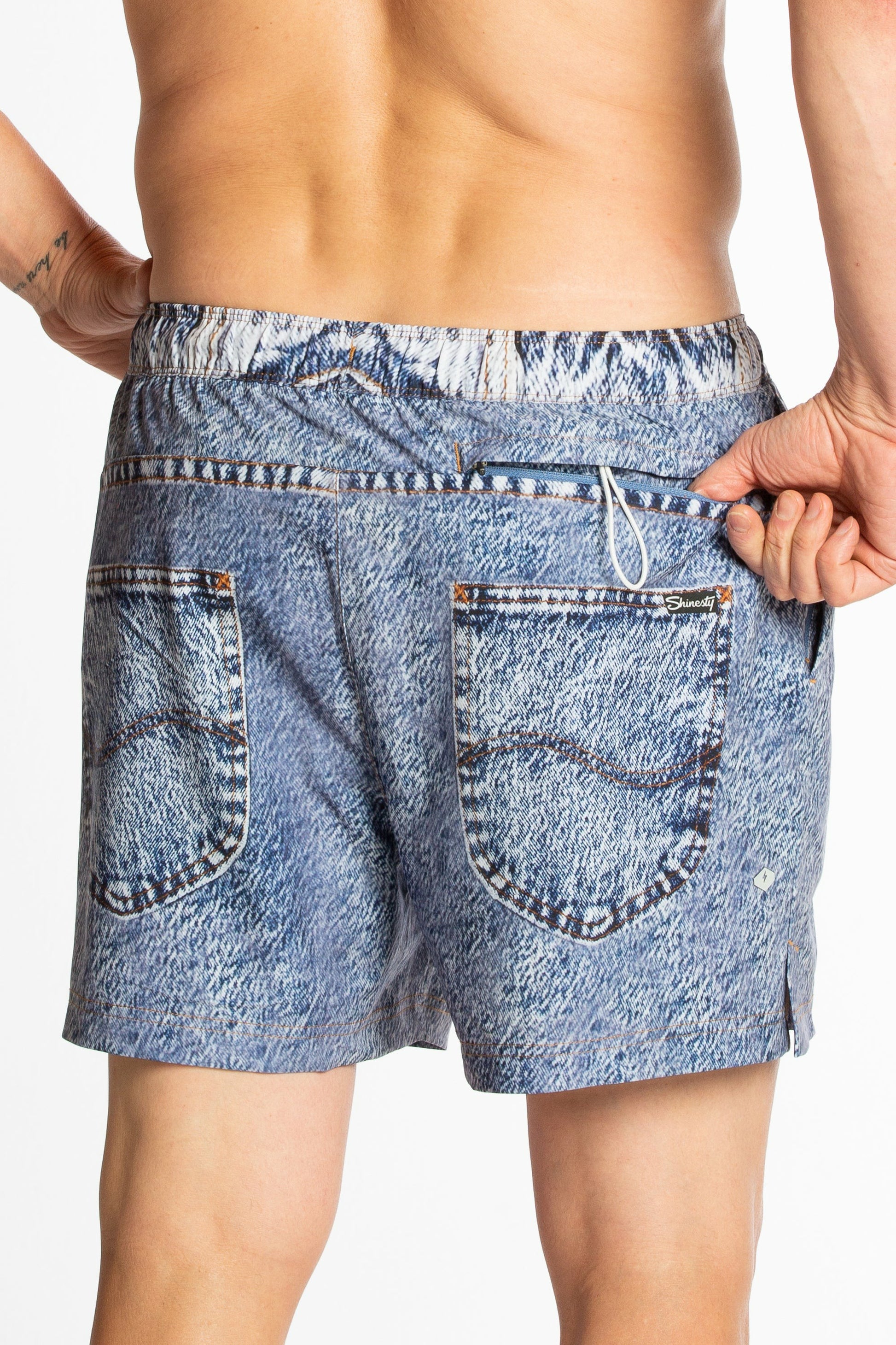 Shinesty Ball Hammock® 5" Swim Trunks - Denim