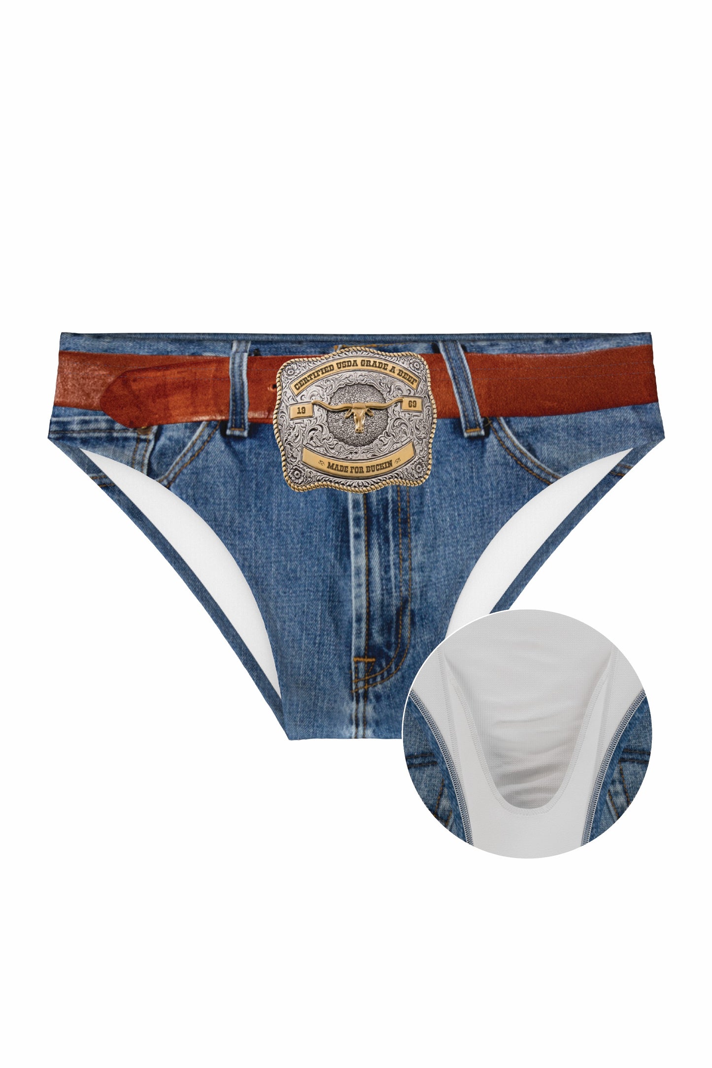Shinesty Ball Hammock® Pouch Swim Briefs - Western Denim