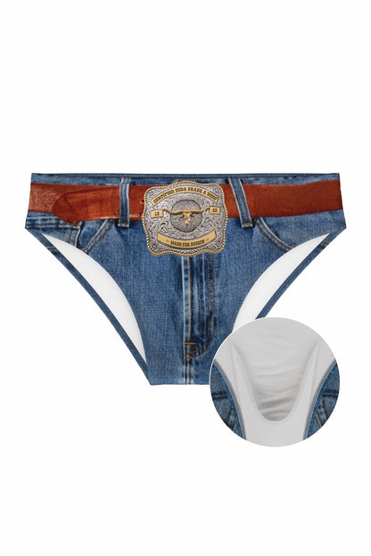 Shinesty Ball Hammock® Pouch Swim Briefs - Western Denim