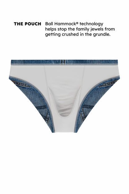 Shinesty Ball Hammock® Pouch Swim Briefs - Western Denim