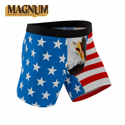Shinesty Ball Hammock® Magnum Big Pouch Underwear - American Flag