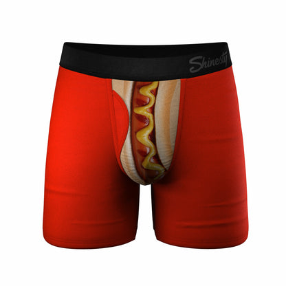 Shinesty Ball Hammock® Magnum Big Pouch Underwear - Hot Dog