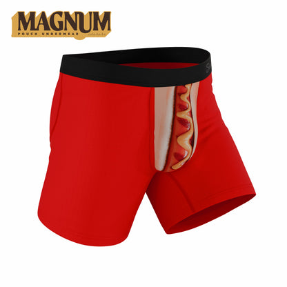 Shinesty Ball Hammock® Magnum Big Pouch Underwear - Hot Dog